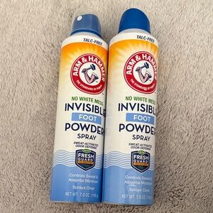 2 pack! Invisible Foot Powder Spray